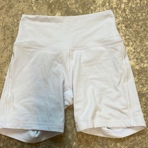 Perfect condition Align 6 inch bike shorts in pastel blue